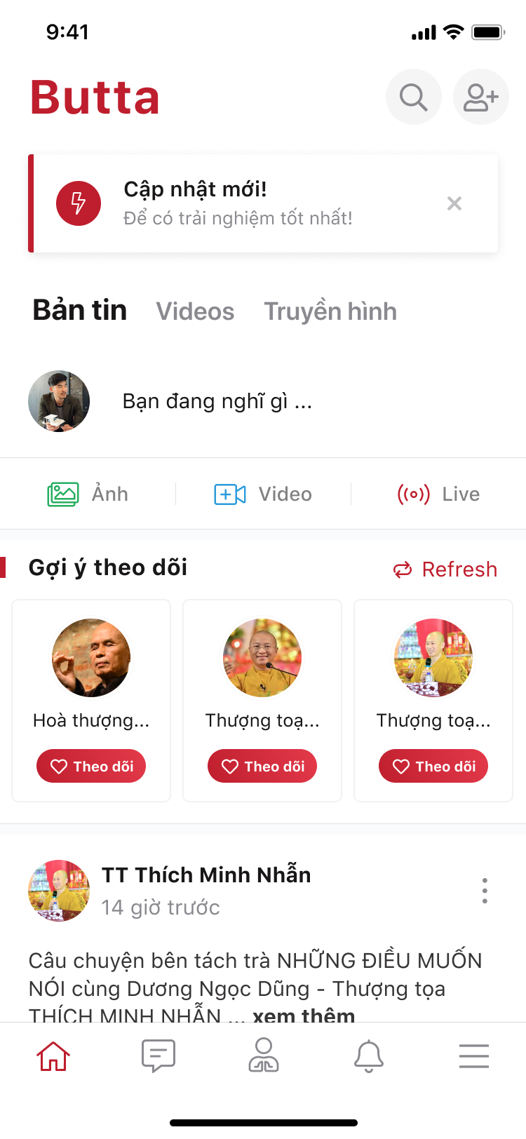 Butta - Mạng xã hội Giáo hội phật giáo Việt Nam