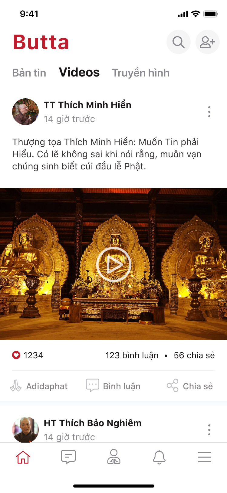 Butta - Mạng xã hội Giáo hội phật giáo Việt Nam