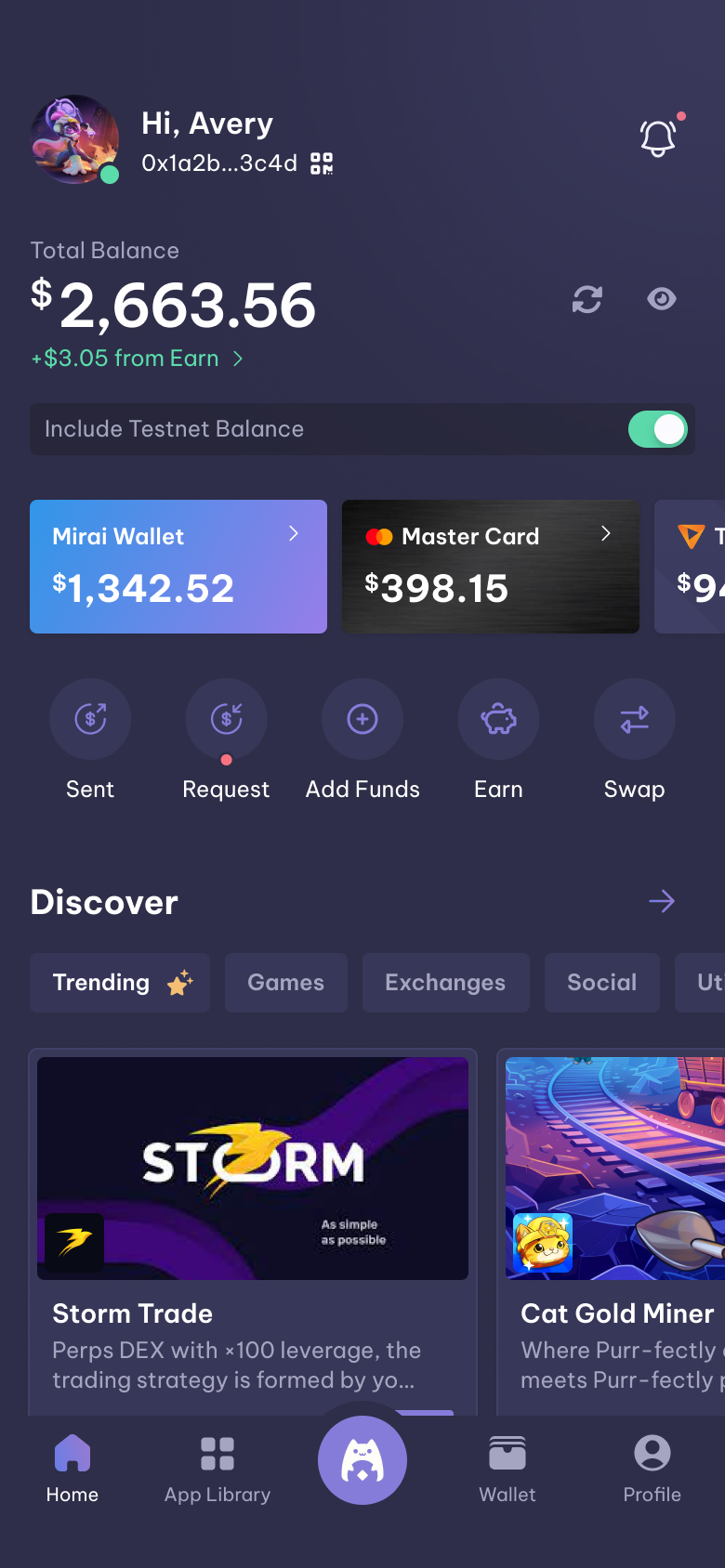 Mirai App DeFi & Crypto Wallet