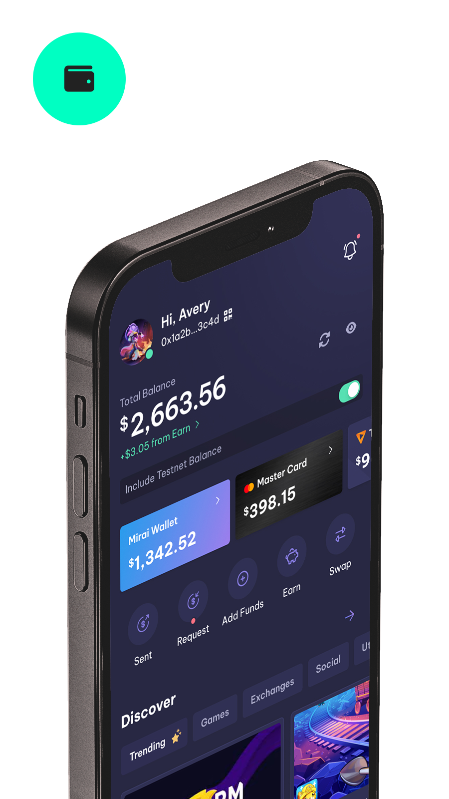 Mirai App DeFi & Crypto Wallet