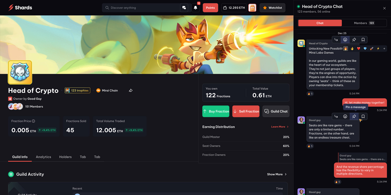Shards - The first web3 guild trading platform