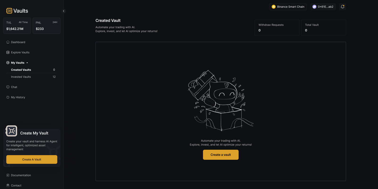 Vaults - On Chain Money Management