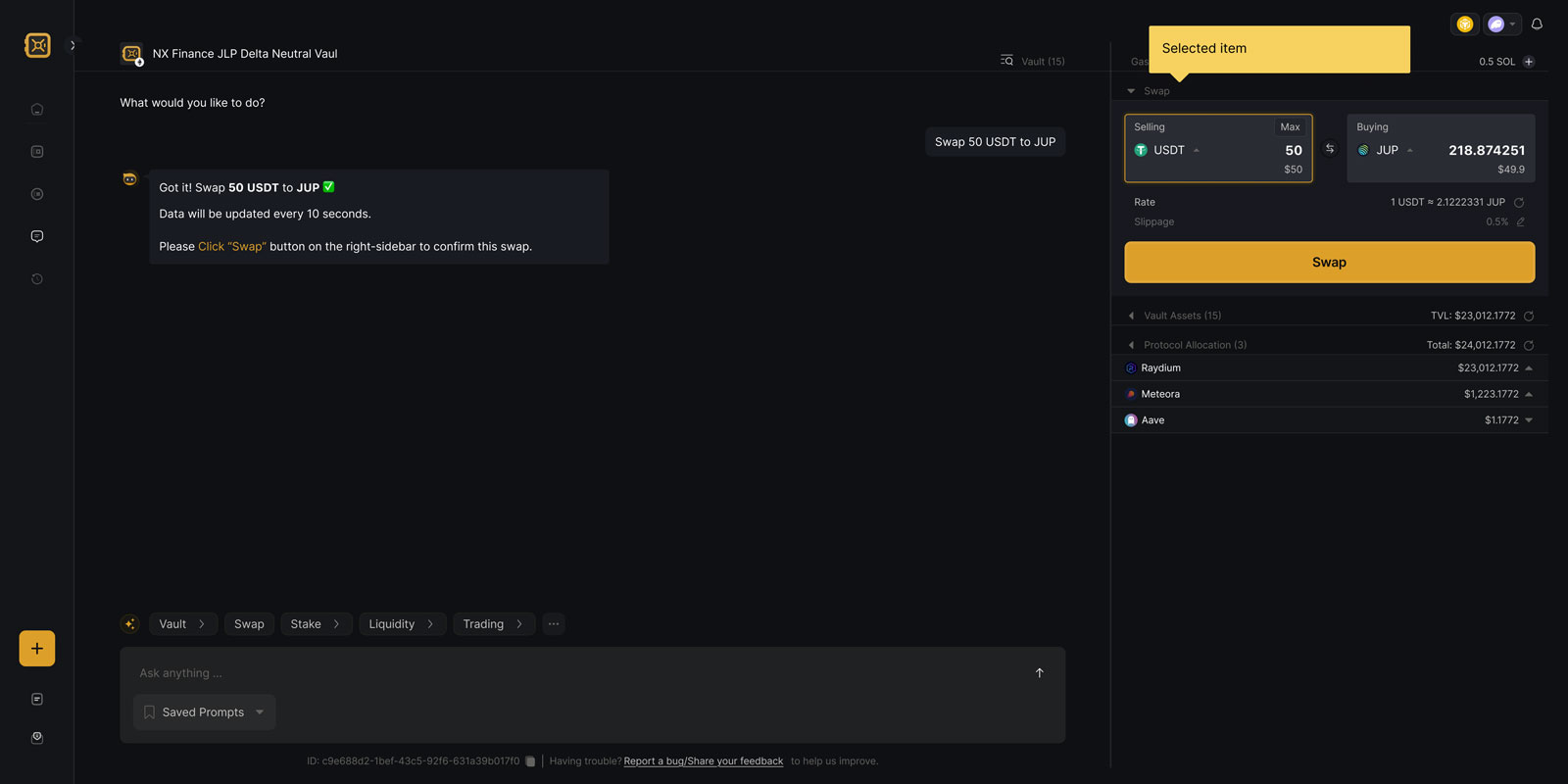 Vaults - On Chain Money Management